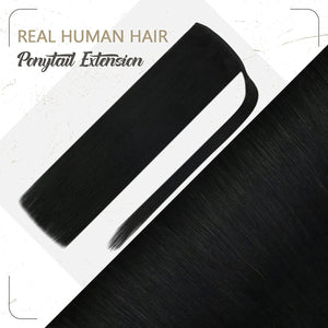 Sophia Silky Straight Human Hair Wrap Around 14-24" Ponytail Extension