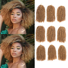 Load image into Gallery viewer, Strawberry Blonde Kinky Curly Passion Twist Synthetic Hair Bundles