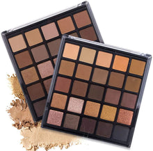 Load image into Gallery viewer, Matte and Shimmer 25 Nudes Eyeshadow Pallet