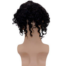 Load image into Gallery viewer, Curly Black 6 Inches 130% Density European Human Hair Lace Front Toupee