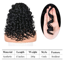Load image into Gallery viewer, Teairra Kinky Curly Layered Copper Red Synthetic Wig With Bangs