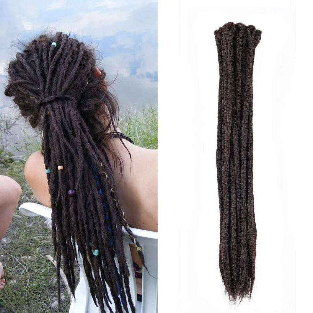 Kayla Dark Brown Soft Pre-Looped Faux Locs Extension