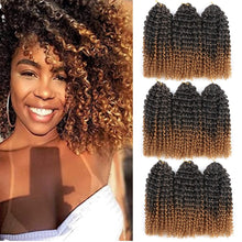 Load image into Gallery viewer, Light Brown Ombre Passion Twist Synthetic Hair Bundles