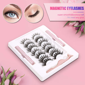 Ladies Night 7 Pcs Magnetic Eyelashes & Eyeliner Set