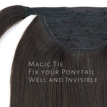 Load image into Gallery viewer, Posh Human Hair Straight 14-20 Inches Long Ponytail