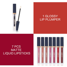 Load image into Gallery viewer, Dare To be Nude 8 Pcs Matte Liquid Lipstick and Lip Plumper Set