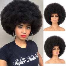 Load image into Gallery viewer, Foxy Brown 70&#39;s Inspired 1B Afro Wig