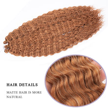 Load image into Gallery viewer, Elena Copper Blonde Wavy Crochet Synthetic Braiding Extensions