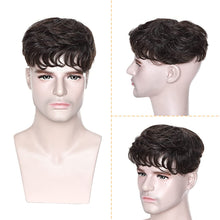 Load image into Gallery viewer, Dominic Brown &amp; Grey Human Hair Mix Toupee