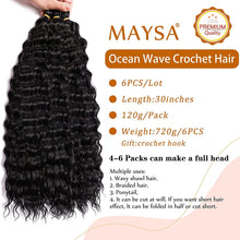 Load image into Gallery viewer, Janet 1B Wavy Crochet Synthetic Braiding Extensions