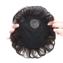 Load image into Gallery viewer, Jake 1B Curly PU Base Human Hair Toupee