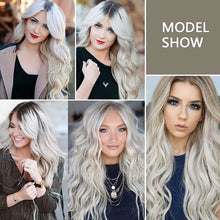 Load image into Gallery viewer, Platinum Blonde Long &amp; Wavy Middle Part Synthetic Wig