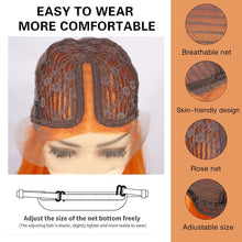 Load image into Gallery viewer, Mylah Orange 150% Density Straight Hair Bob Wig