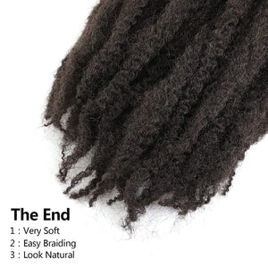 Nia Dark Brown 18" Synthetic Marley Braiding Hair Extension