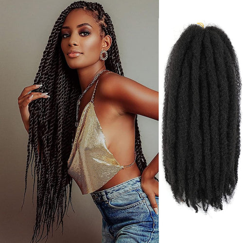 Kelly Jet Black Synthetic Marley Braiding Hair Extension
