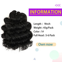 Load image into Gallery viewer, Juliet Ocean Wave Crochet Synthetic Hair Extensions