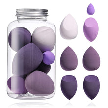 Load image into Gallery viewer, 7 Pcs Multi-Colored Latex-Free and Vegan Makeup Sponge Set