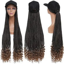 Load image into Gallery viewer, Tasha 1B27  30 Inches Ombre Bairded Hat Wig With Culy Ends