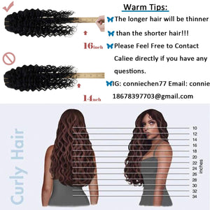 Curly Brown & Honey Blonde Mix Human Hair Clip-Ins