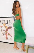 Load image into Gallery viewer, Green Sweetheart Cut Out Sleeveless Maxi Dress
