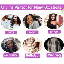Load image into Gallery viewer, Zuri 14 - 24&quot; Kinky Curly Clip Ins Full Head Human Hair Extensions