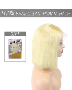 Blonde Boss #613 Lace Front Human Hair Bob Wig