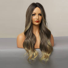 Load image into Gallery viewer, Nikita Blonde &amp; Brown Mix  Long Wavy Synthetic Wig