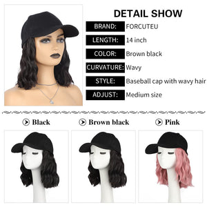 Rhea Synthetic Dark Borwn Short & Sassy Bob Hat Wig