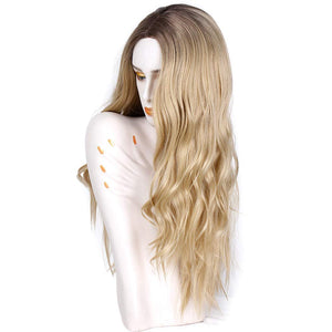 Sadie Golden Blonde Long Wavy Synthetic Wig