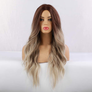 Zoe Ash Blonde Long Wavy Synthetic Wig