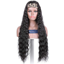 Load image into Gallery viewer, Kristina Deep 30&quot; Water Waves Synthetic Headband Wig