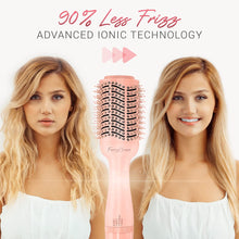 Load image into Gallery viewer, Journi Pink One Step Hair Blow Dryer Brush with Hair Clips