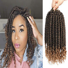 Load image into Gallery viewer, Chantel Light Brown 12 Inches Curly Senegalese Twist Synthetic Hair Bundles