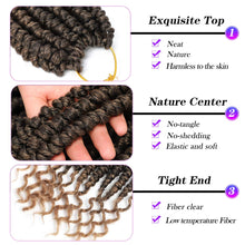 Load image into Gallery viewer, Chantel Light Brown 12 Inches Curly Senegalese Twist Synthetic Hair Bundles