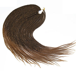Alisha Ombre Light Brown Micro Senegalese Twist Braids Crochet Hair Extensions