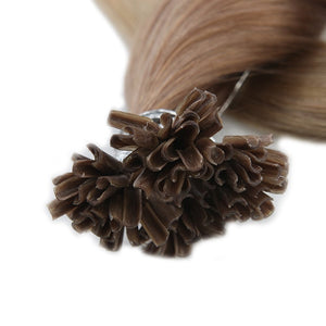Natural Blonde Human Hair 14-22 Inches U Tip Extension