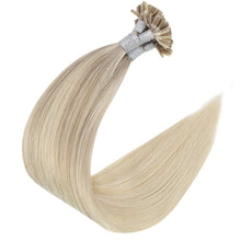 Load image into Gallery viewer, Winter Blonde Balayage 16-22 Inches Human Hair U Tip Extensions
