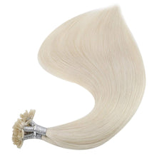 Load image into Gallery viewer, Icy Blonde 14-22 Inches Human Hair U Tip Extensions