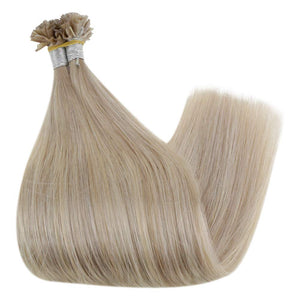Ultra Platinum Blonde14-22 Inches Human Hair U Tip Extension