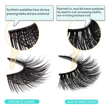 Load image into Gallery viewer, Mink Lashes A 1 Style-Daily 1 Hand Made Strips Fake Eyelashes Fluffy Real Eyelashes