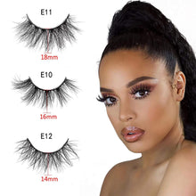 Load image into Gallery viewer, Mink Lashes A 3 Style-Daily 3 Hand Made Strips Fake Eyelashes Fluffy Real Eyelashes