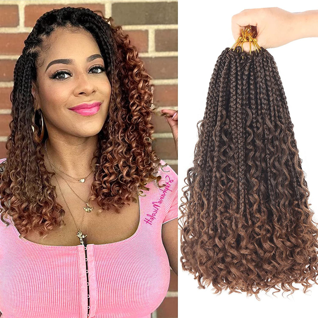 Trinity T1B/30 Goddess Box Braids Crochet with Curly Ends Hair Extension