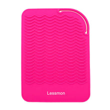 Load image into Gallery viewer, Pink Heat Resistant Mat for Hair Styling Tools, 9&quot; x 6.5&quot;