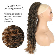 Load image into Gallery viewer, Cassandra Spanish Water Waves Curly Drawstring Ponytail