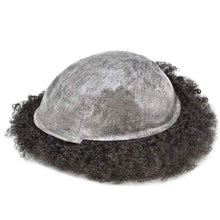 Load image into Gallery viewer, Marquis 6-10mm Human Hair Afro Curly Toupee