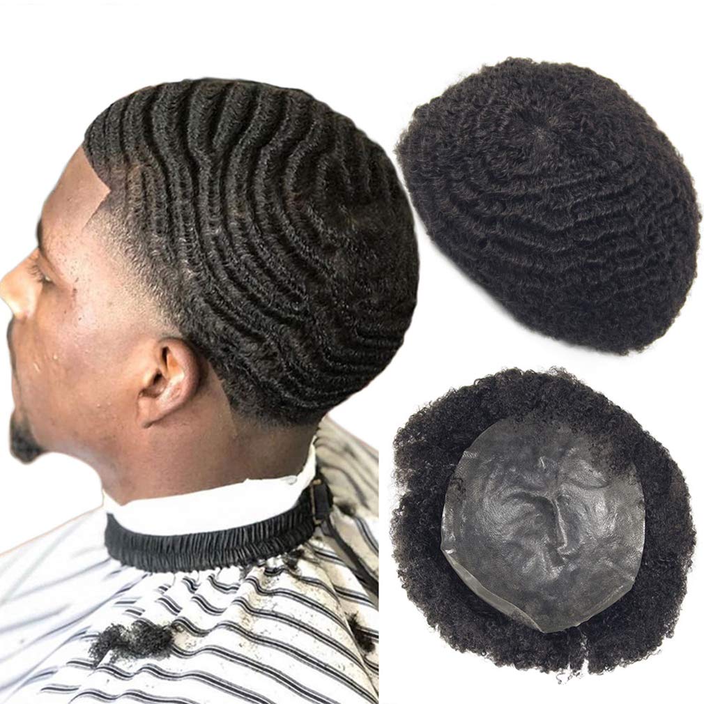 Dion 360 Waves Curl Human Hair Toupee