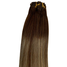 Load image into Gallery viewer, Lydia Ash Blonde Balayage Human Hair Clip-In Extensions