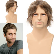 Load image into Gallery viewer, Mason Sandy Brown 100%  Human Hair Wavy Toupee