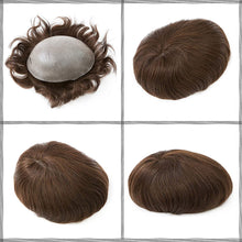 Load image into Gallery viewer, Tide Hunter #2 Light Brown Wavy 100% European Human Hair Toupee
