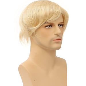 Mirana #613 Blonde Wavy 100% European Human Hair Toupee